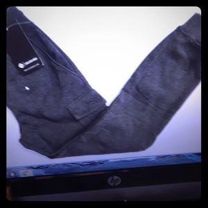 Akademilks Men's Jogger pants charcoal gray cuffed